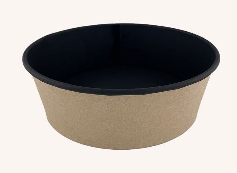 ОСК емкость круглая Round Bowl 750 ДНО черно-крафт 150(128)х60мм,вместимость 750мл. *270 (23507)