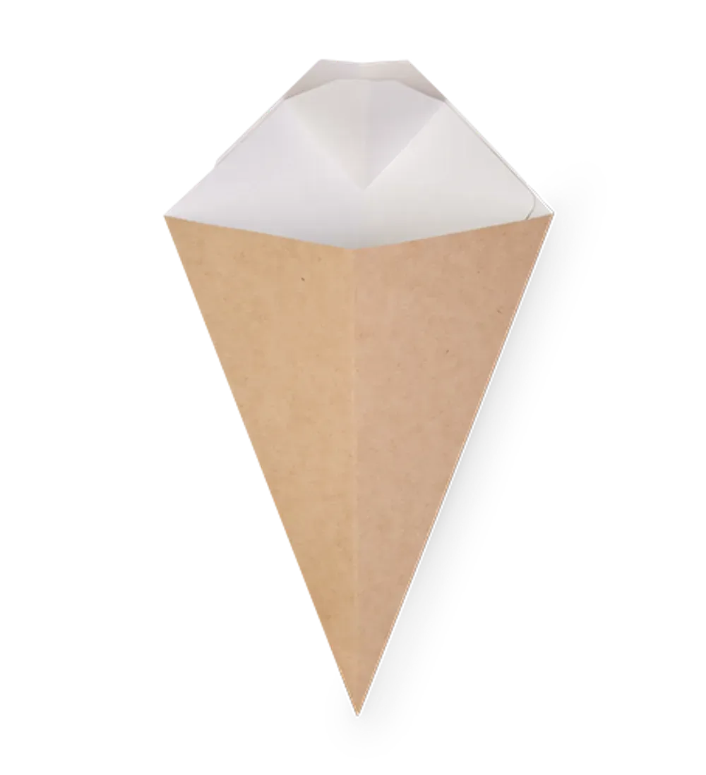 ДоЭко под фри ECO CONE L конусная 80*200мм. с отдел.под соус *640/4? (19928)