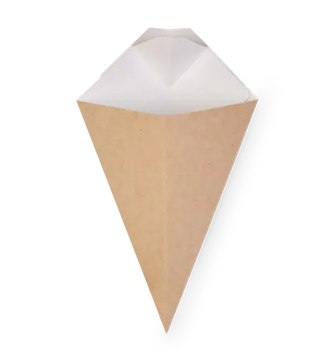 ДоЭко под фри ECO CONE L конусная 80*200мм. с отдел.под соус *640/4? (19928)