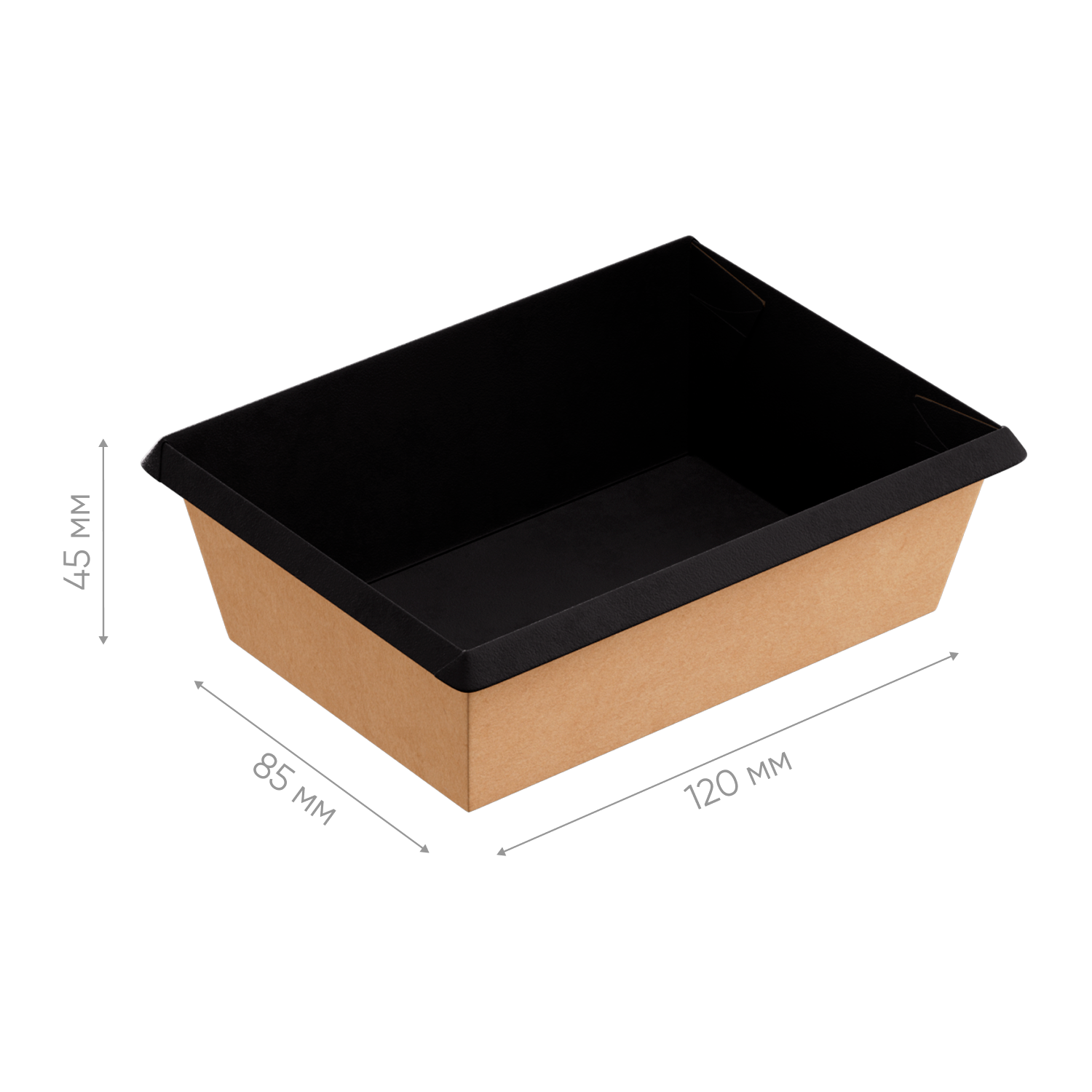 Контейнер картонный OneClick Bottom 400/bBLACK (арт.OCbot400/bBL)  600/50