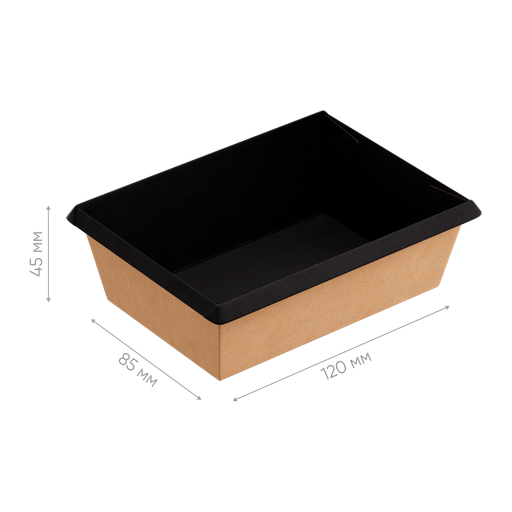 Контейнер картонный OneClick Bottom 400/bBLACK (арт.OCbot400/bBL)  600/50