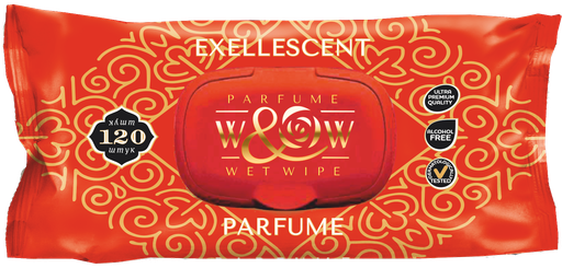 W&W влажные салфетки 120л. Exellescent Leon Red*10 (WWER-120)