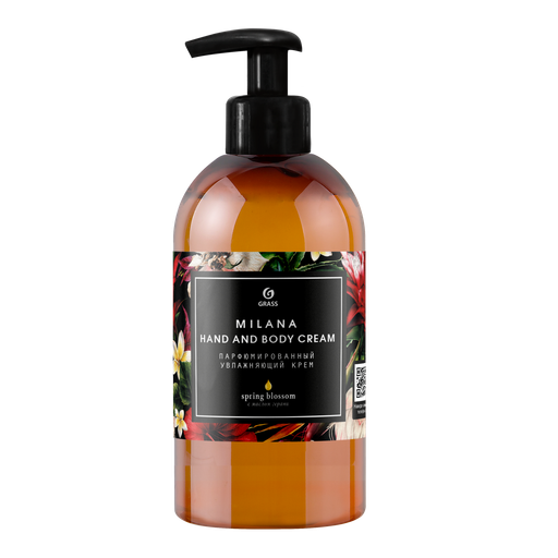 Grass Парфюмированный увлажняющий крем "Milana Hand and Body Cream Spring Blossom",300мл.*6 (145003)