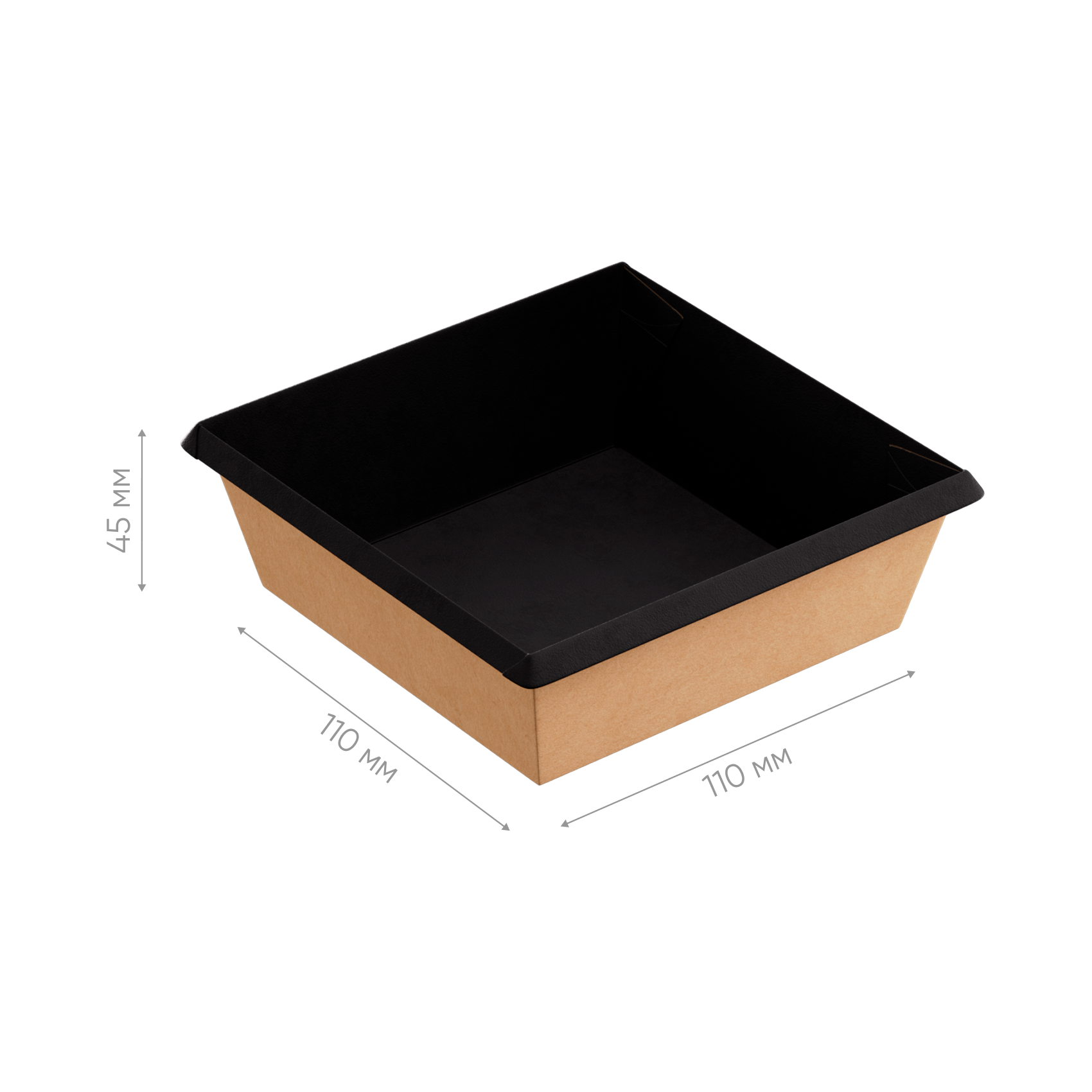 Контейнер картонный OneClick Bottom 550/bBLACK (арт.OCbot550/bBL)  400/50