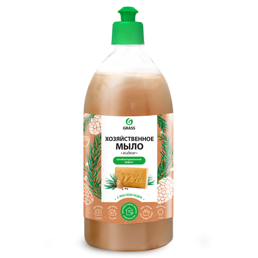 Grass мыло жидкое хозяйственное с маслом кедра 1л. *6 (125549)