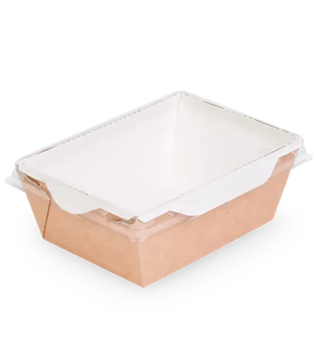ДоЭко бумажный салатник OpSalad 450 дно + крышка 400/450  *800 (19165/19164)