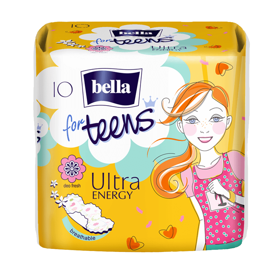 Гигиен.супертонк.прокл.Вella for teens Ultra Energy Deo 10шт.1*36  (ВЕ-013-RW10-260)