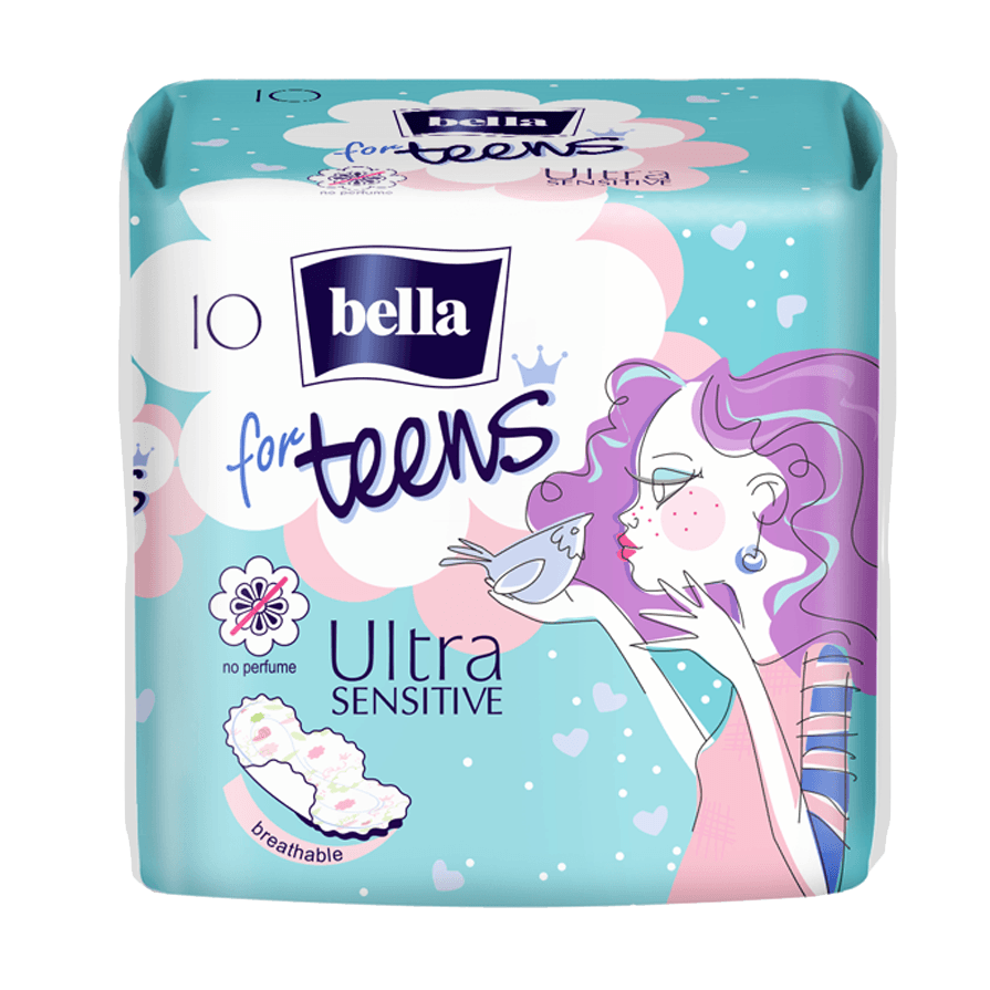 Гигиен.супертонк.прокл.Вella for teens Ultra Sensitive 10шт.1*36  (ВЕ-013-RW10-258)