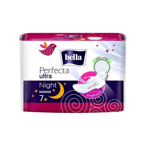 Гигиен.супертонк.прокл.Вella Perfecta Ultra Night silky drai 7шт.1*24 (ВЕ-013-МW07-Е02)