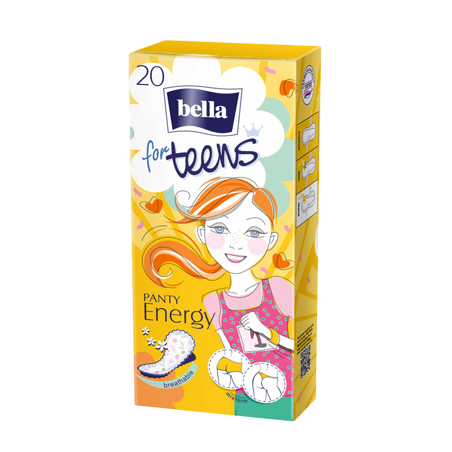 Ежеднев.экстратонк.прокл.Вella for teens Energy 20шт.1*24  (ВЕ-022-RZ20-035/ВЕ-022-RZ20-079)
