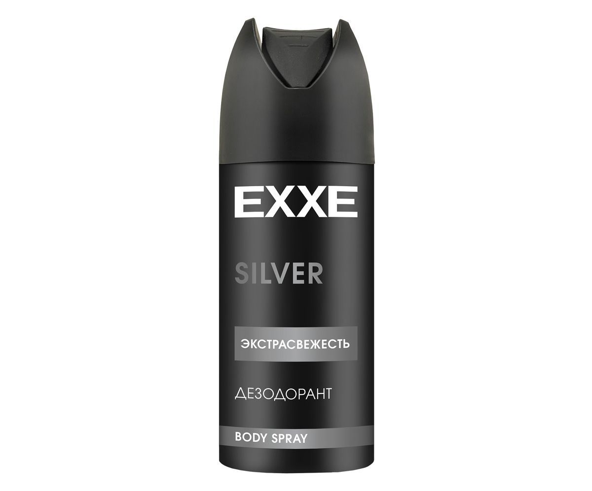 EХХE MEN мужской дезодорант аэрозоль 150мл., SILVER Экстрасвежесть *6