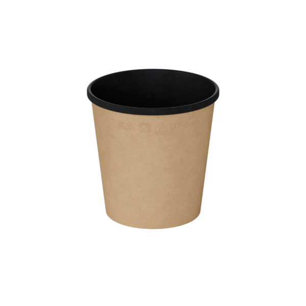 Супник картонный OneBowl UP bottom 520b/BLACK (арт.OBbot520bl) 550/25