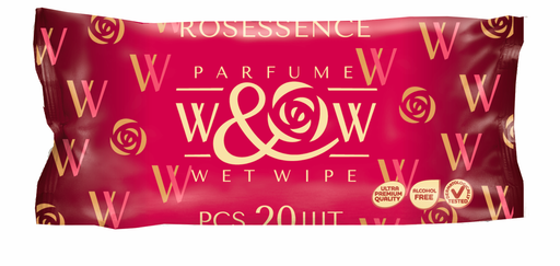 W&W парфюм. влажные салфетки 20л. Rosessence *48 (WRS-20)
