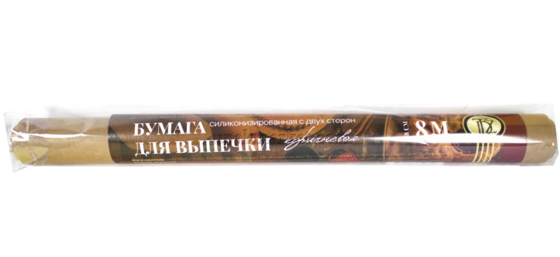 Бумага д/выпечки силик. TDZ 38*8м коричневая в рулоне 1*30