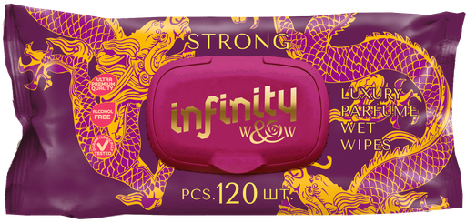 W&W влажные салфетки 120л. Infiniti Strong (дракон) *10 (IS-120/DR-120)