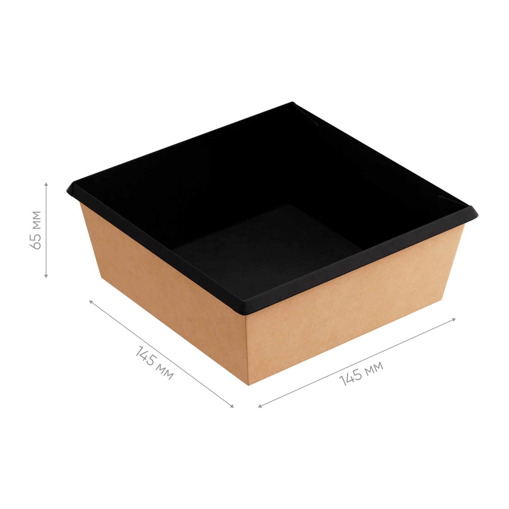 Контейнер картонный OneClick Bottom 1250/bBLACK (арт.OCbot1250/bBL)  300/50