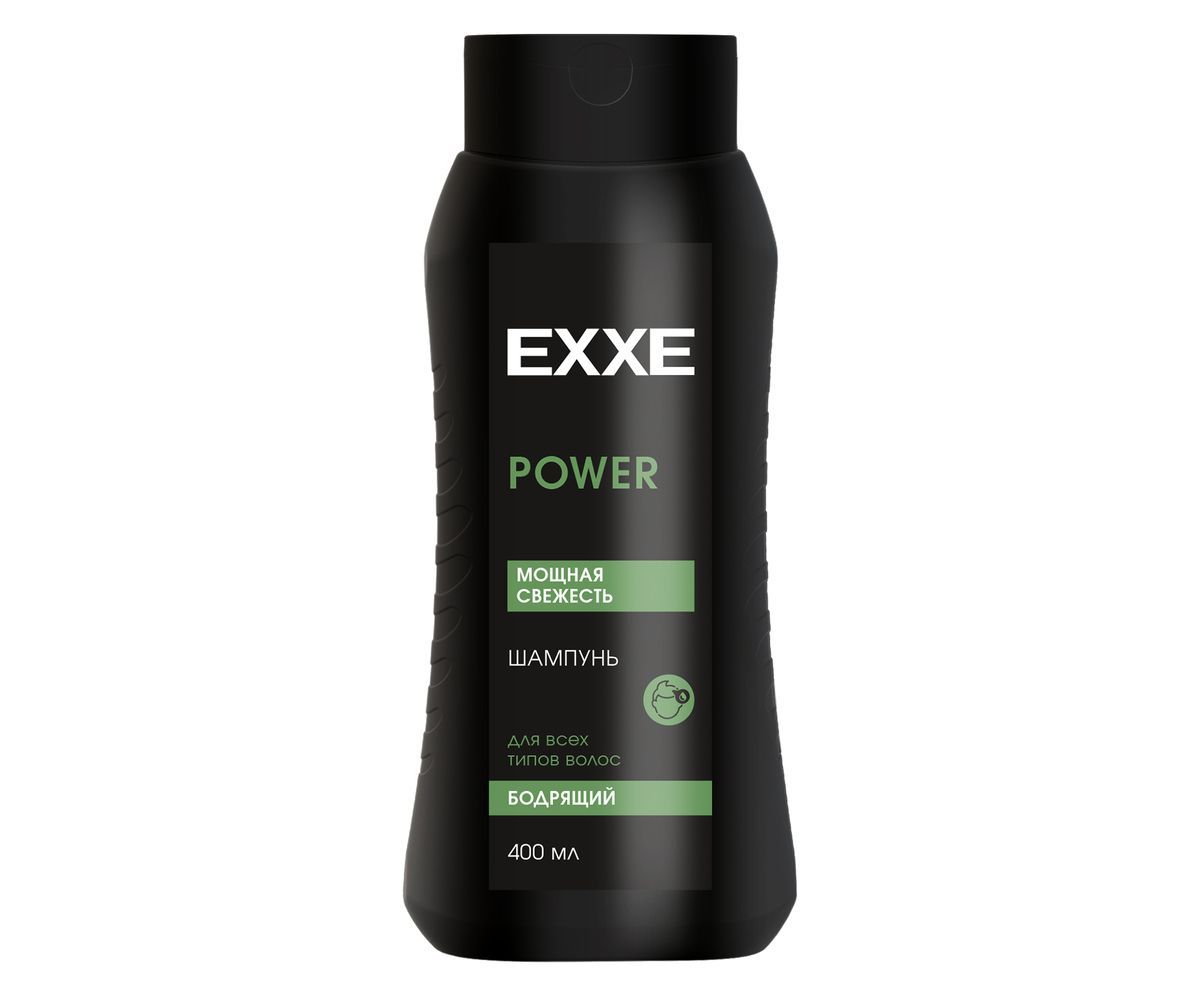 EХХE MEN шампунь 400мл.,"Бодрящий" POWER *12