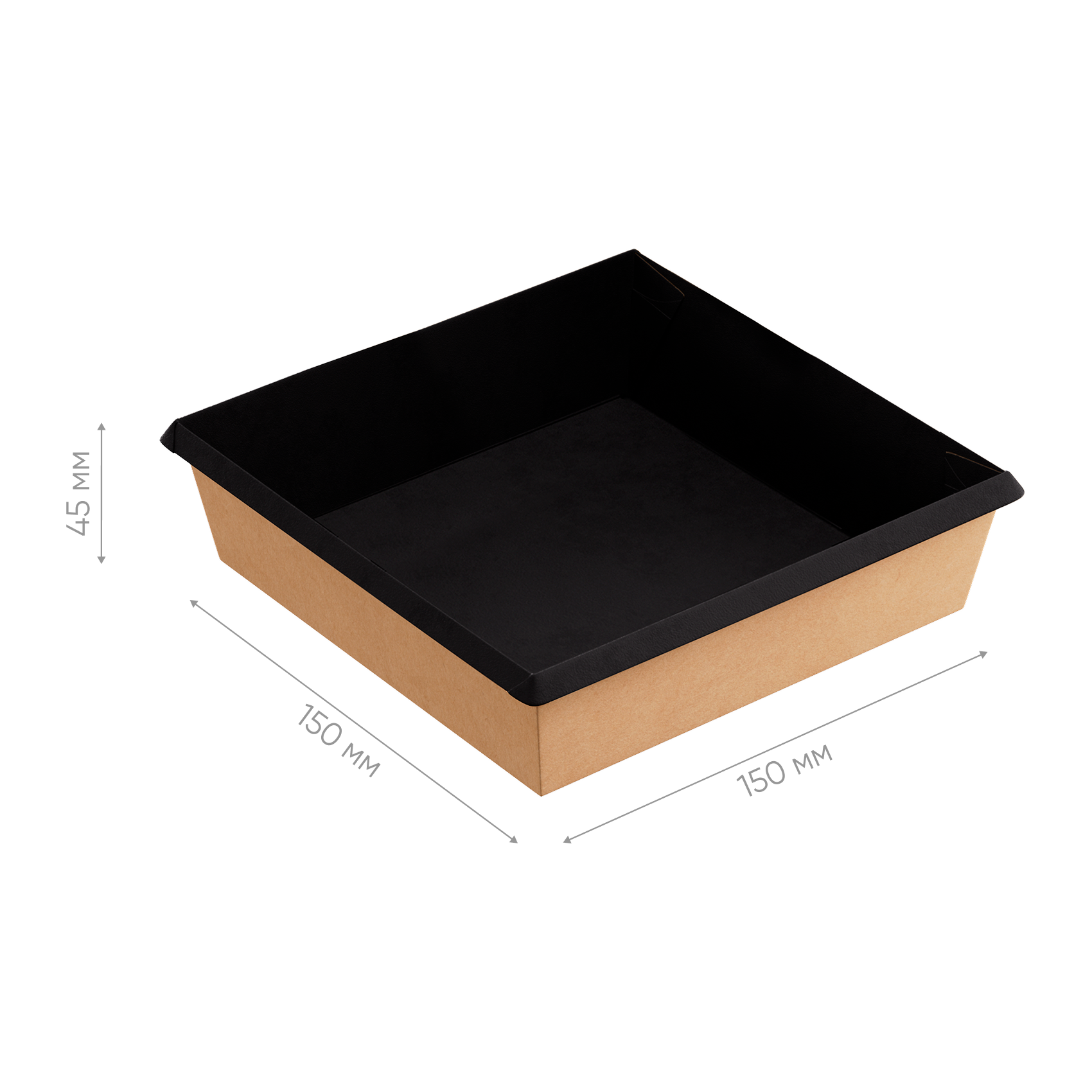 Контейнер картонный OneClick Bottom 950/bBLACK (арт.OCbot950/bBL)  300/50