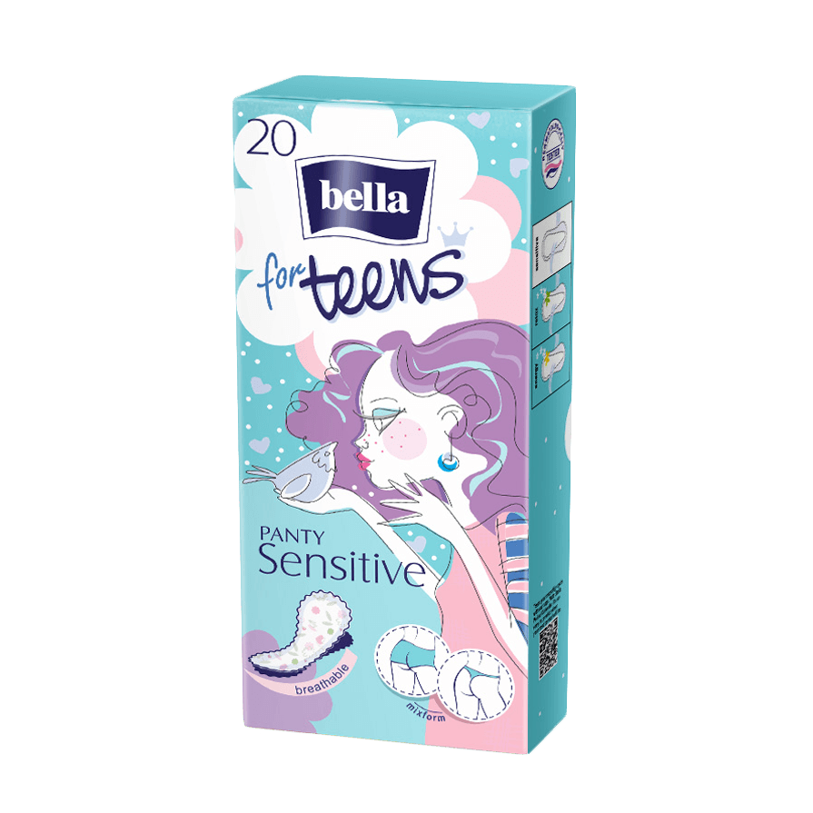 Ежеднев.экстратонк.прокл.Вella for teens Sensitive 20шт.1*24  (ВЕ-022-RN20-062/ВЕ-022-RN20-077)