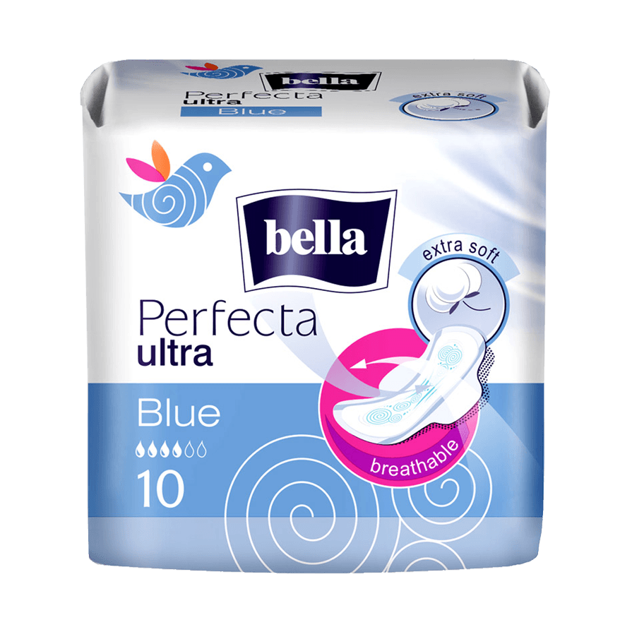 Гигиен.супертонк.прокл.Вella Perfecta Ultra Blue 10шт.1*36 (ВЕ-013-RW10-275/ВЕ-013-RW10-Т92/)