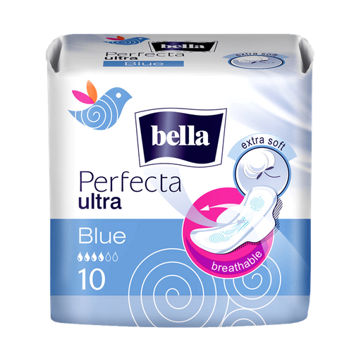 Гигиен.супертонк.прокл.Вella Perfecta Ultra Blue 10шт.1*36 (ВЕ-013-RW10-275/ВЕ-013-RW10-Т92/)