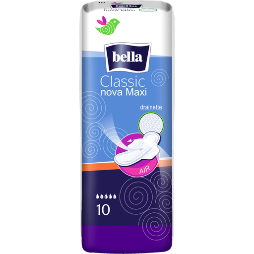 Гигиен.прок.Bella Classic Nova Maхi drainette air с крыл.10шт.1*20 (ВЕ-012-МW10-Е07/ВЕ-012-МW10-Е04)
