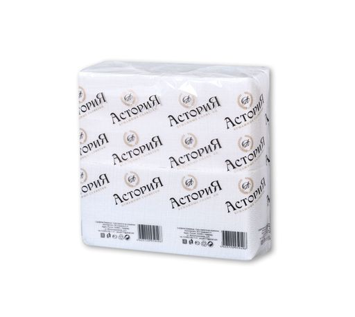 Салфетки бик пак 24*24 1сл.400л. белые *4  (Астория)