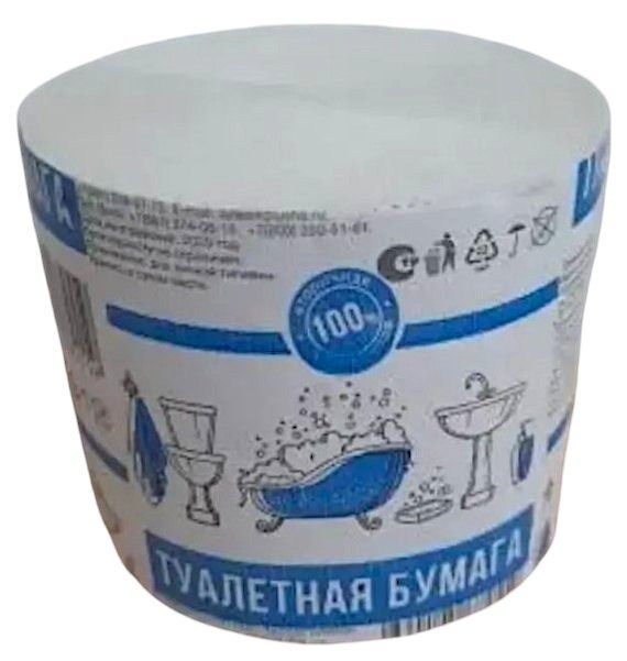 Туалетная бумага 77 1сл.,серая б/вт 1*30 (82298)
