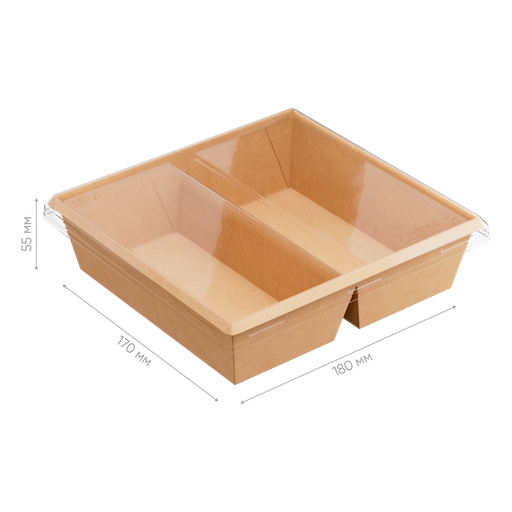 Контейнер картонный OneClick Bottom с 2-мя секц. 1200DB/b (арт.OCbot1200DB/b) 180*20