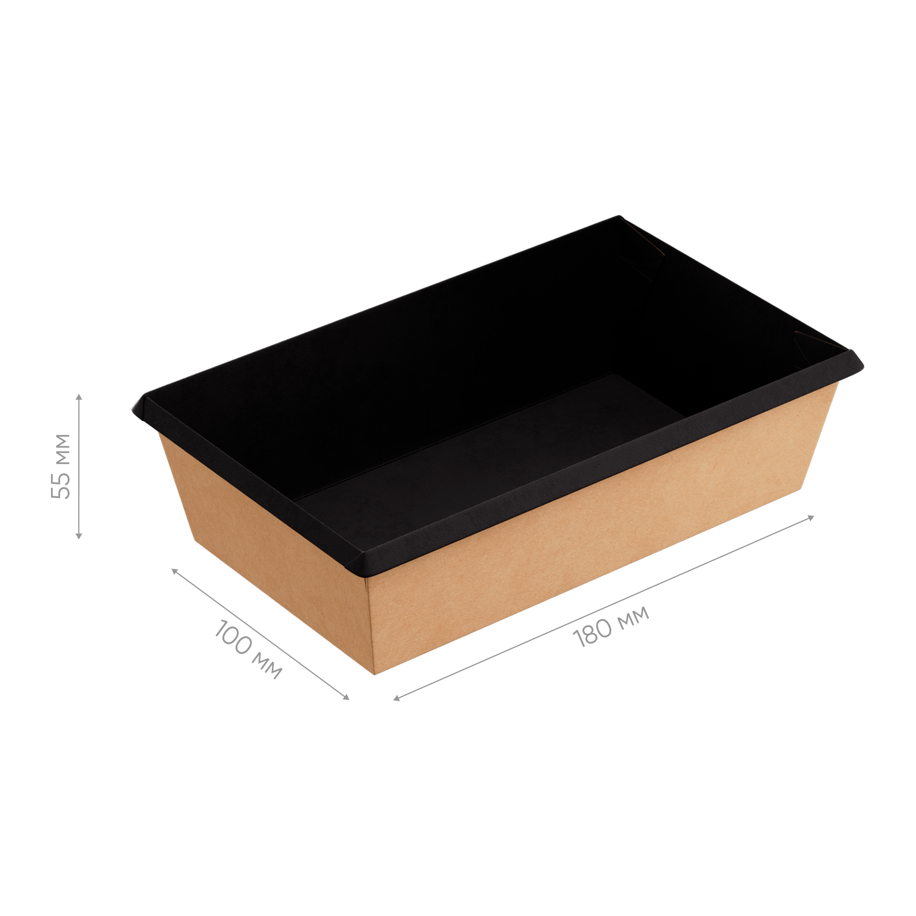 Контейнер картонный OneClick Bottom 800/bBLACK (арт.OCbot800/bBL)  300/50