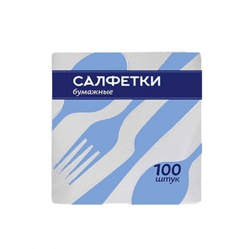 Салфетки Ромашка 24*24 1сл.,100л.,белые *42  (1436)