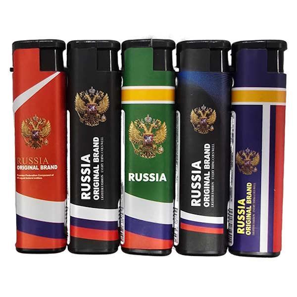 Заж. ONEY турбо с фонариком "РОССИЯ" ТF-05 (07) *50