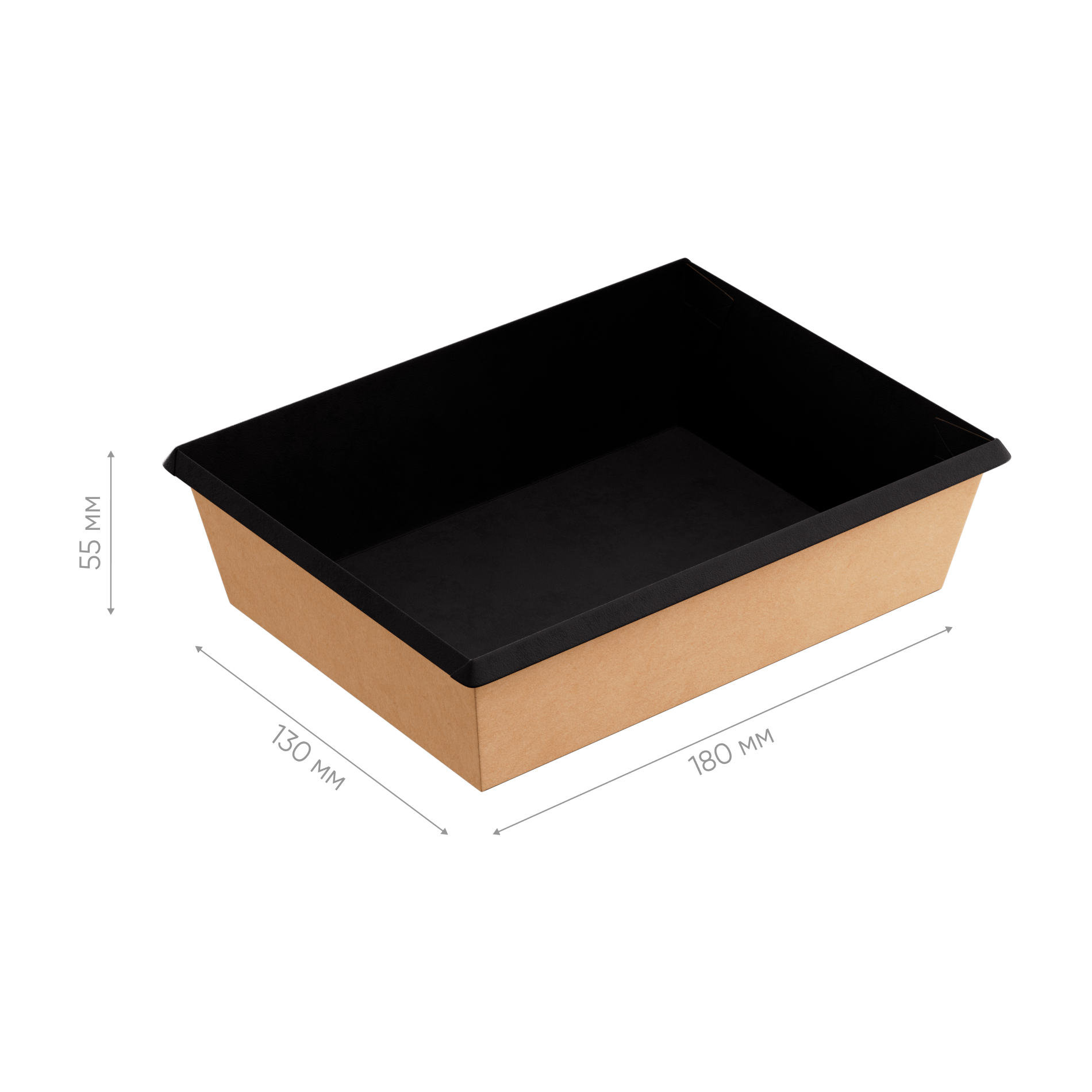 Контейнер картонный OneClick Bottom 1000/bBLACK (арт.OCbot1000/bBL)  300/50