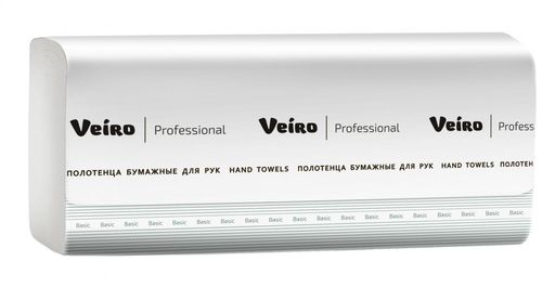 V1-200 Veiro Professional Lite бумажные полотенца ,белые,1сл.,1*20