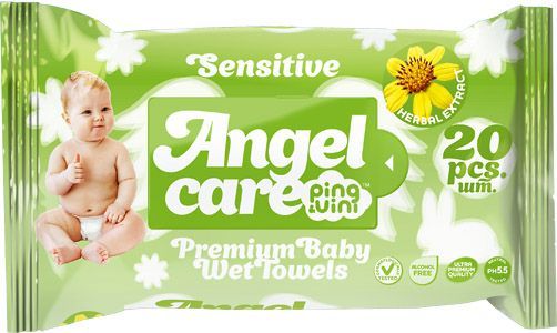 PING&VINI ANGEL детские влажные салфетки 20л.Травы*36