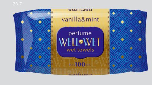 WELL&WET влажные салфетки ORIENTAL 100л. Восточный парфюм *12