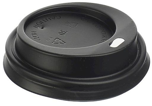 Крышка д/стакана Экопак 0,100мл. черная (Д62мм.) 1*2000к/100шт