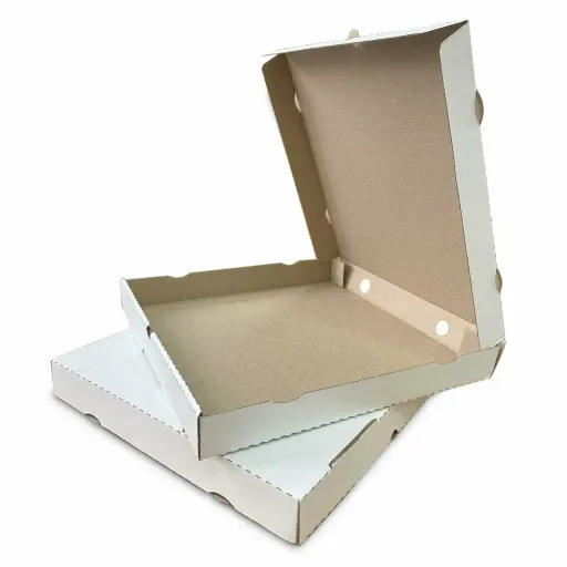 Короб под пиццу цельный микрогофрокартон 250*250 белый *100
