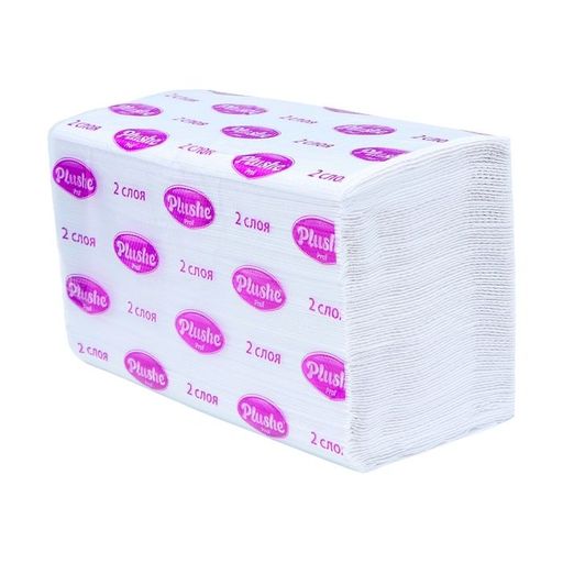 ПБ Plushe Prof  V200,листовое V-сложение, 2сл.,200л.,белые *12 (76921)