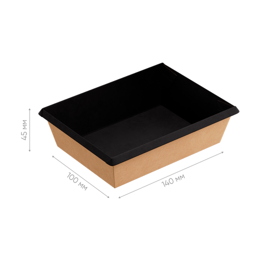 Контейнер картонный OneClick Bottom 500/bBLACK (арт.OCbot500/bBL)  400/50