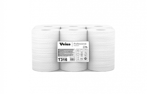 T316 Туалетная бумага Veiro Professional Premium, 2сл.,50м.,целлюлоза 1*12
