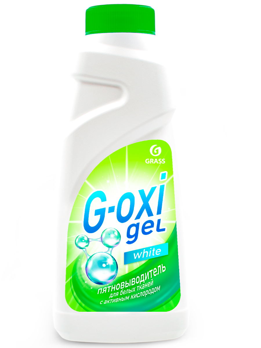 Пятновыводитель-отбеливатель гель Grass "G-oхi" 500мл. для белых вещей с акт.кислородом *6 (125408)