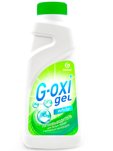 Пятновыводитель-отбеливатель гель Grass "G-oхi" 500мл. для белых вещей с акт.кислородом *6 (125408)