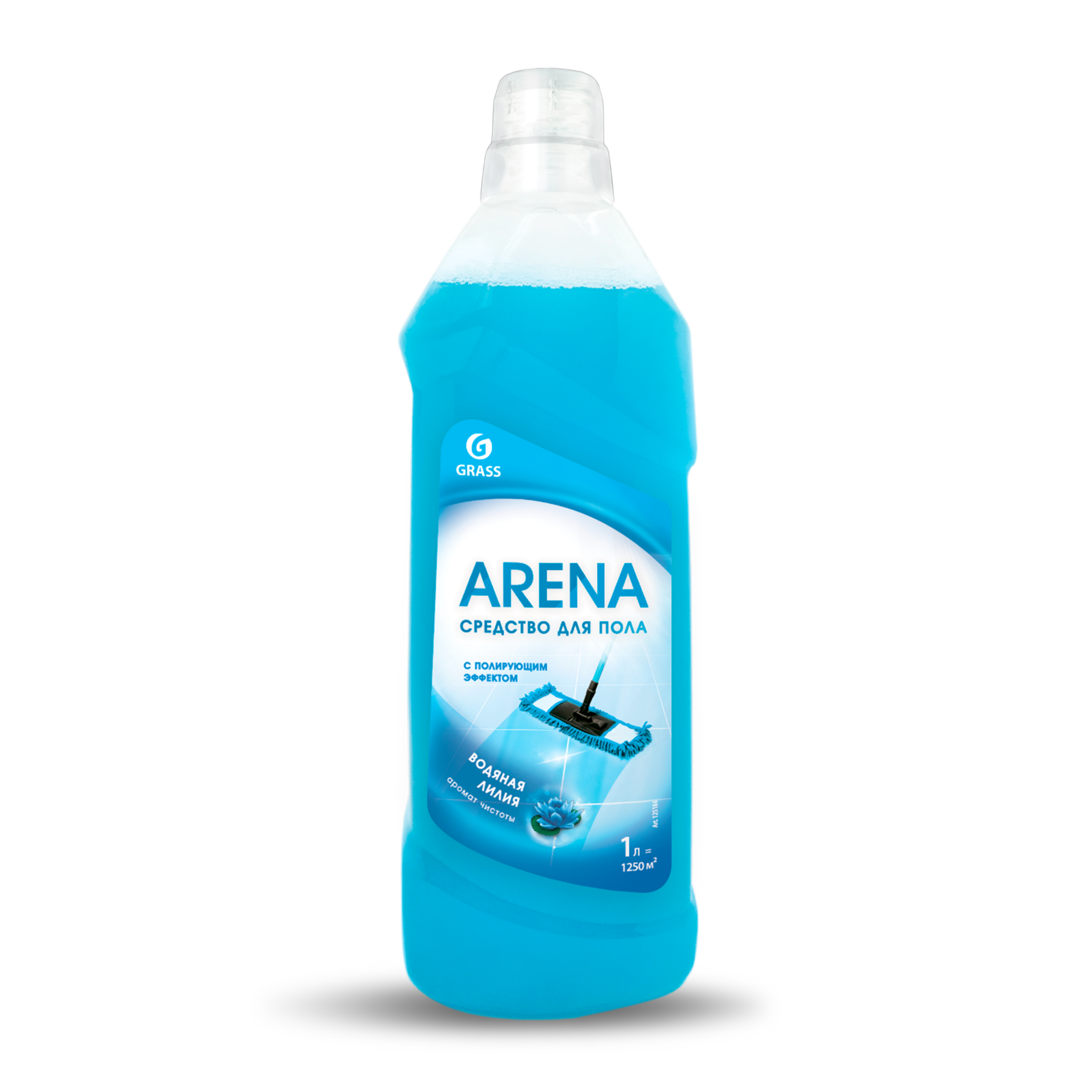 ARENA ср-во для пола 1л. водная лилия с полирующим эффектом (125184)