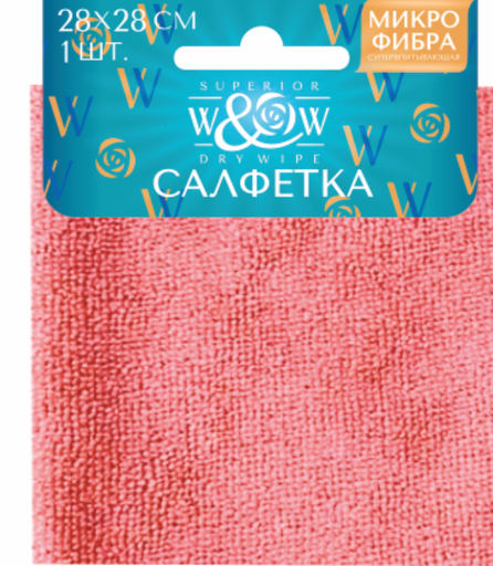 Микрофибра салфетка 28*28,1шт. (72697)
