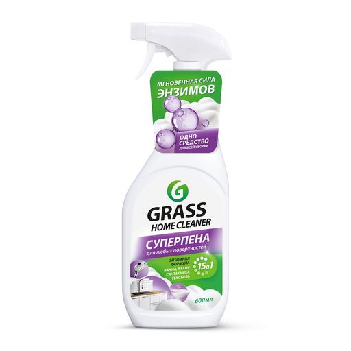 GraSS Многофункциональное универс-ное чистящее ср-во с энзимами"Home cleaner",600мл.,флакон (126155)