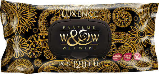 W&W влажные салфетки 120л. Black парфюм *10 (WWG-120)