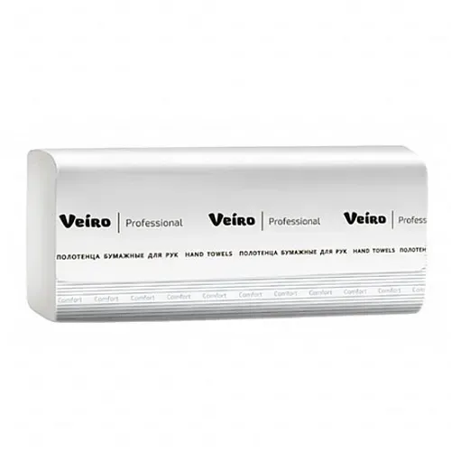 VN22-200/1 Полотенца бумажные 2сл.,листовые,белые Veiro Professional Natura,210*216мм. *20