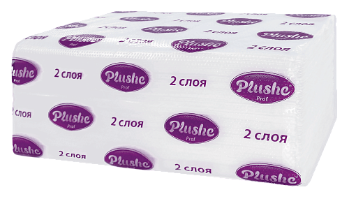 ПБ Plushe Professional 15, V-сложение, 2сл.,150л.,белые,целлюлоза *14 (18487/76920)