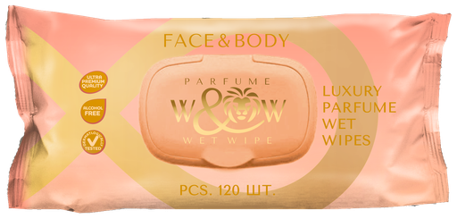 W&W парфюм. влажные салфетки 120л. FACE&BODY (WWFB120)
